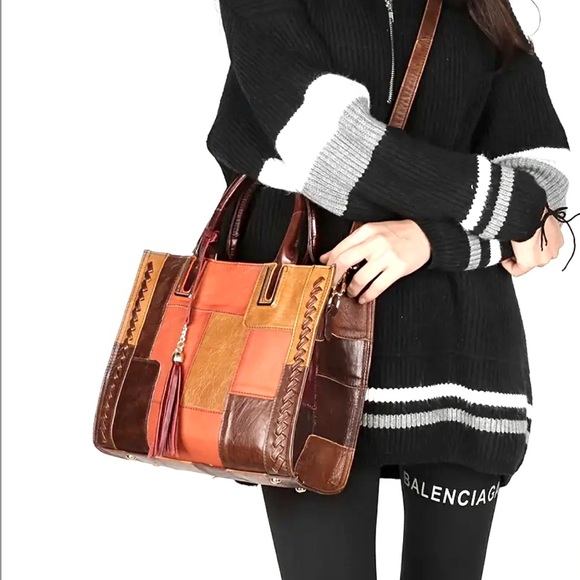 Genuine Leather~NWOT~Cobbler Legend Vintage Handmade Satchel/Shoulderbag/Tote - Picture 5 of 11